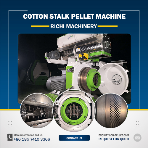 RICHI Cotton Stalk Pellet Machine For Sale