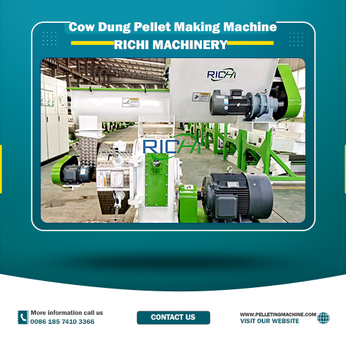 richi cow dung pellet making machine for sale