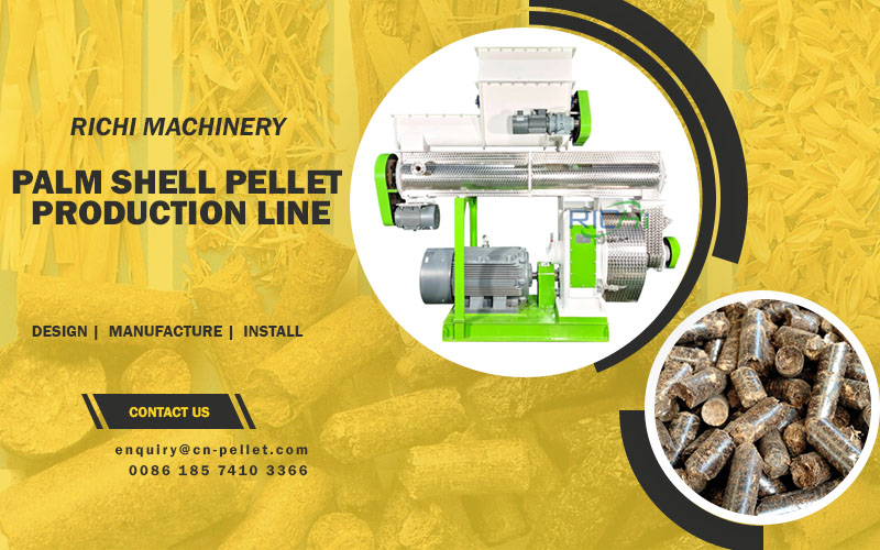 palm shell pellet production line