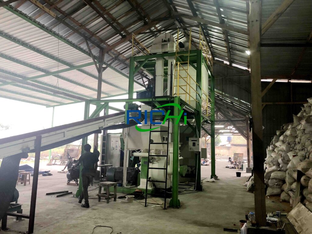 wood pellet production line in Indonesia