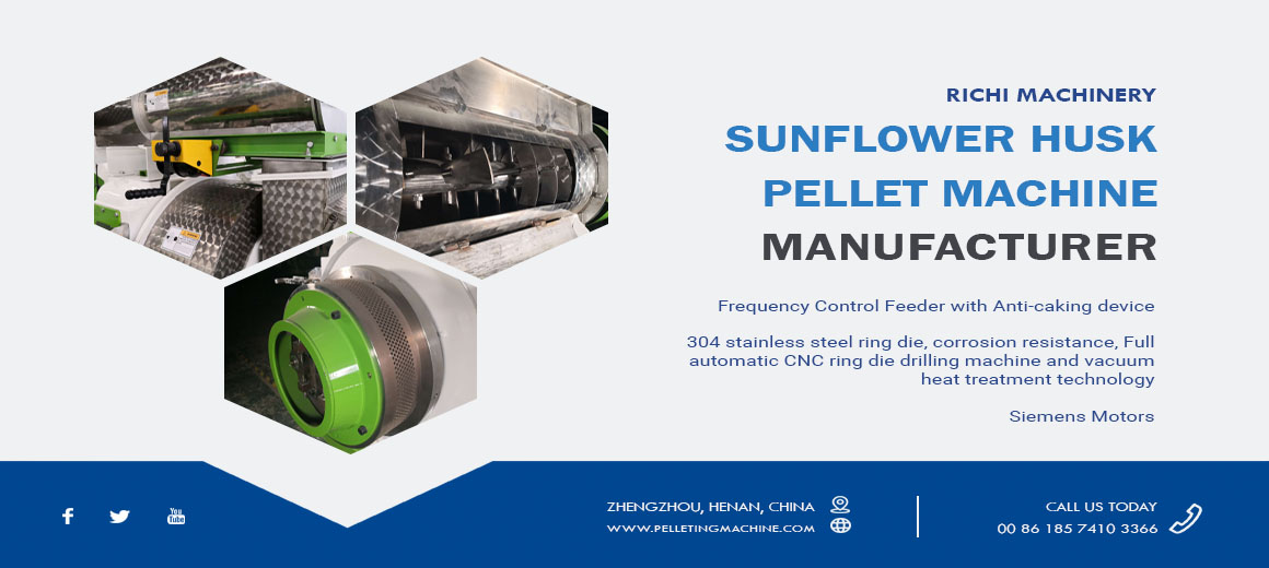 sunflower husk pellet machine manufacturer