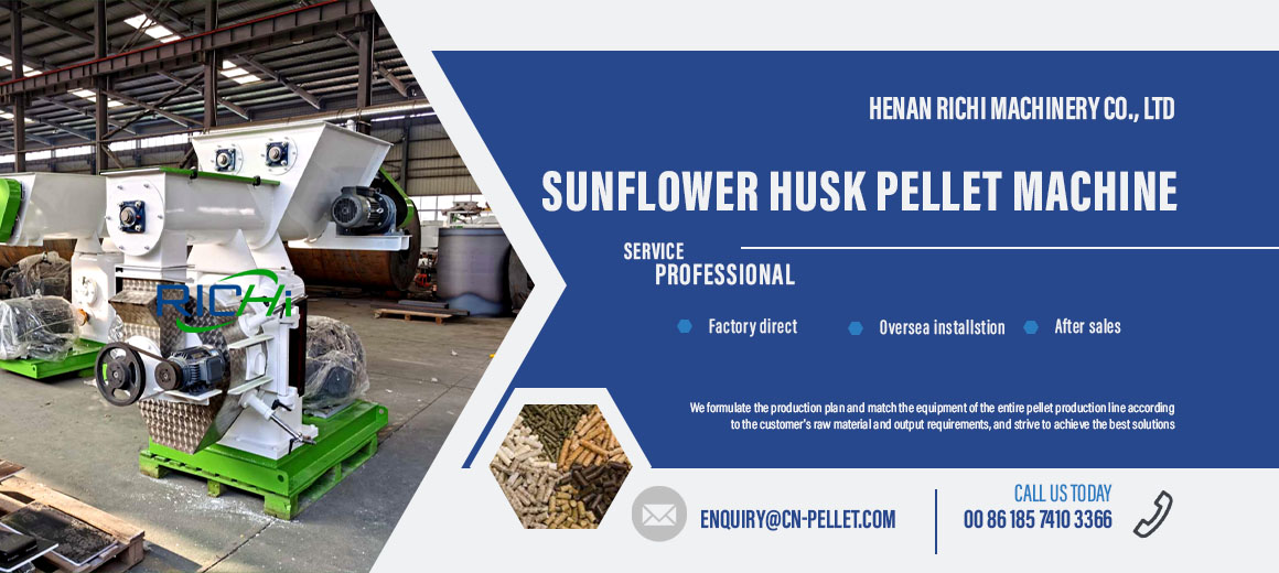 sunflower husk pellet machine