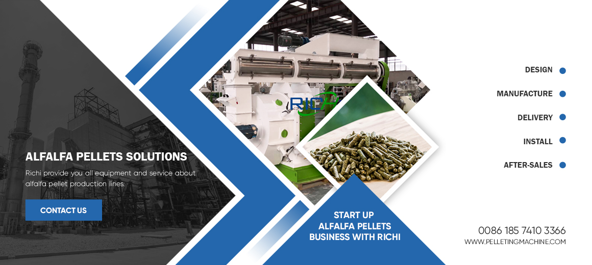 RICHI Alfalfa Pellet Production Line For Sale