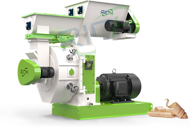 single wood pellet mill